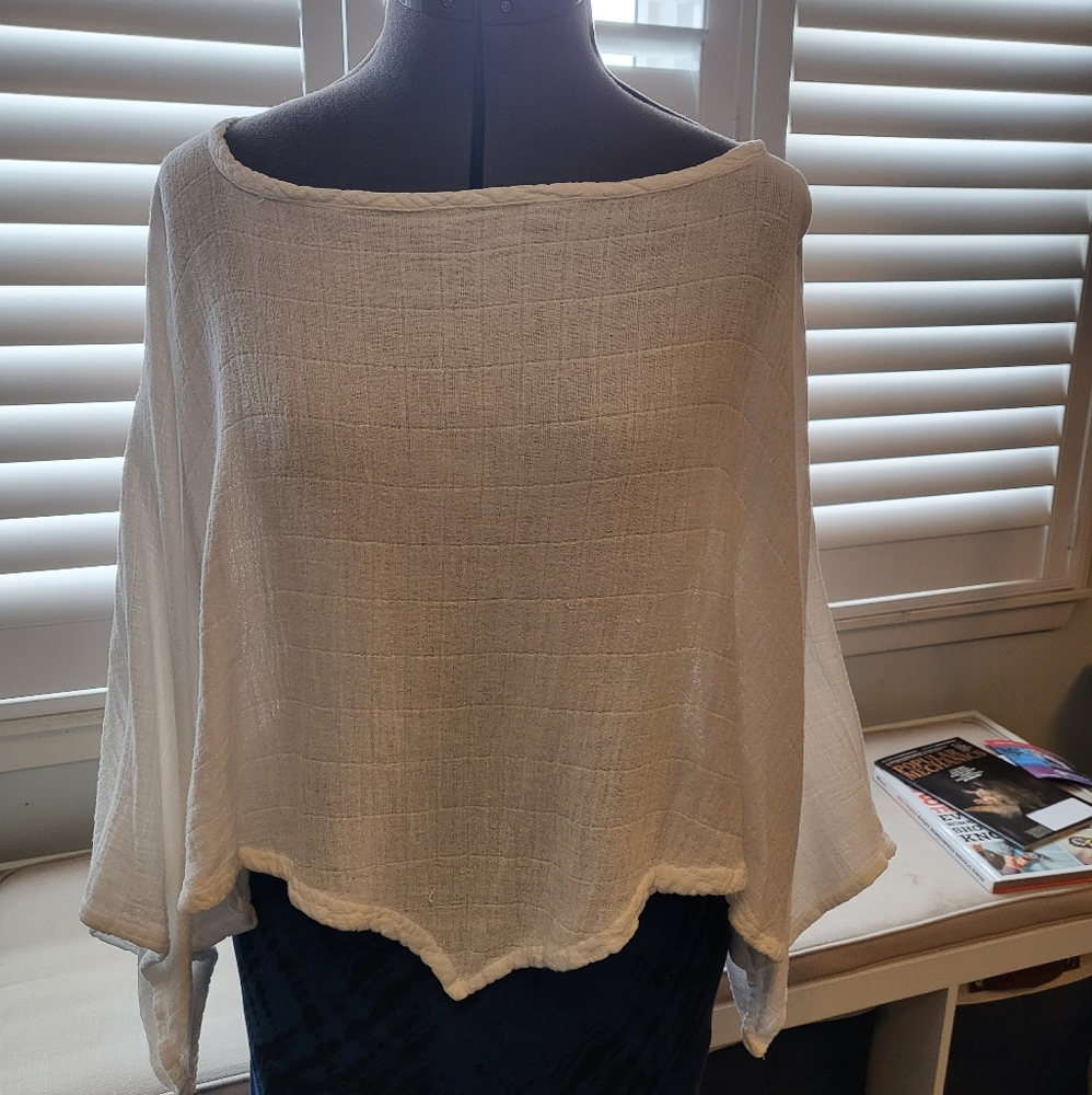 COPY - Oh My Gauze! Coastal Gauze Blouse White OS